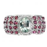 Aquamarine Ring 925 Silver