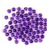 Round Natural Top Rich Purple Amethyst Uruguay 5.3