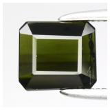 1.45ct 6.7x6mm VS Octagon Natural Green Tourmaline