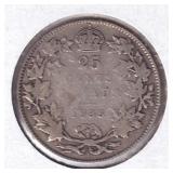 1935 Canada 25 Cent Coin IMP