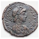 Arcadius AD383-408 Ancient Roman coin 19mm