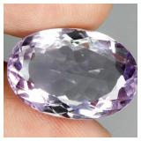 Oval Cut Natural Unheated Pink Amethyst Bolivia 21