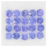 Round Cut Natural Unheated Violet Blue Tanzanite 2