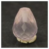 1.97ct Briolette Drilled Natural Pink Rose Quartz