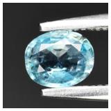 0.32ct 4.8x4mm Oval Natural Blue Aquamarine - Unhe