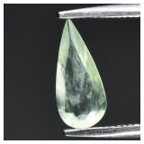 0.40ct 9.5x4.2mm Pear Natural Green Prehnite - Afr