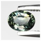 0.33ct 4.5x3.5mm VS Oval Natural Green Sapphire -