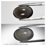 8.57ct 16x11mm Oval Cabochon Natural Purple Cat's