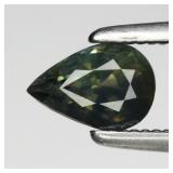 0.57ct 5.8x4mm Pear Natural Blue Green Sapphire -