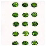 Oval Cut Natural Unheated Green Chrome Diopside 15