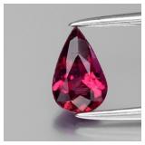 0.61ct Pear Natural Purplish Pink Tourmaline - Unh
