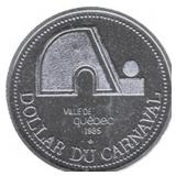 1985 Carnaval De Quebec Trade Dollar