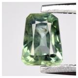 0.59ct 5x4mm Octagon Natural Blue Green Sapphire -