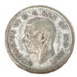 Silver 1944 Canada 10ï¿½ Coin