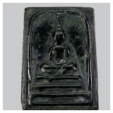 39.63ct 27x20mm Gautama Buddha Thai Carving Black