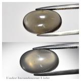 8.04ct Oval Cabochon Natural Greenish Purple Cat's