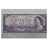 Canada $10 1954 Banknote BC-32b Devil's Face