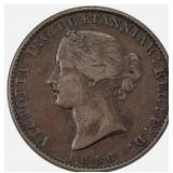 ICCS 1856 Province of Nova Scotia Half Penny