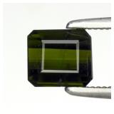 0.95ct 5.5x5mm Octagon Natural Green Tourmaline -