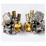 Vintage STELLA & DOT earrings 25mm 9.30g