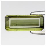 0.99ct 9.5x4mm Octagon Natural Green Tourmaline -