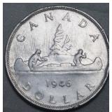 Canada Silver Dollar 1946 SWL