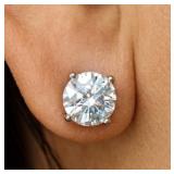 APPR $1350 10K Gold 1g Lab Diamond 1.5ct Earring