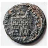 Camp Gate, Constantine I AD307-337 Roman coin 18mm