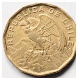 Chile 1974 Military Junta, 100 ESCUDOS coin