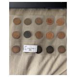 Large Penny lot 1901 - 1919 Variety