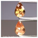 0.39ct 5.3x3.8mm Pear Natural Color Change Garnet