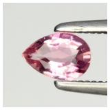 0.25ct 5x3.5mm VS Pear Natural Pastel Pink Tourmal