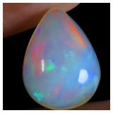 Pear Cab AAA Floral Flash Play Of Color Crystal Fi