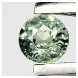 0.13ct 3mm Round Natural Green Sapphire - Unheated