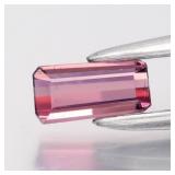 0.31ct 5.8x2.8mm VS Octagon Natural Pink Tourmalin