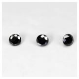 3pcs 0.17ct 2mm Round Brilliant Cut Diamond Natura