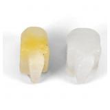 Pair 2pcs 36.12ct 16x13mm Elephant Carving Natural