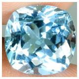 Cushion Cut Natural Top Sky Blue Topaz Africa 8.35