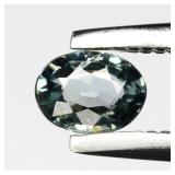 0.20ct 4x3mm VS Oval Natural Green Sapphire - Unhe