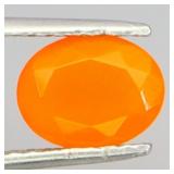 Oval Cut Natural Hot Rainbow Orange Fire Opal Ethi