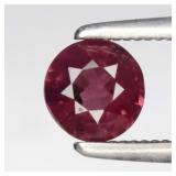 0.60ct 5mm Round Natural Purplish Pink Rhodolite G
