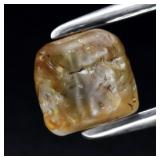 1.6ct 5.7x5.5mm Rough Unheated Green-Light Purple