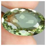 Oval Cut Natural Top Rich Green Amethyst Brazil VV