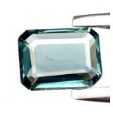 0.30ct Octagon Natural Bluish Green Tourmaline - U