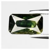 1.41ct 8x4.7mm Octagon Natural Blue Green Sapphire
