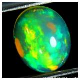 Oval AAA Floral Flash Play Of Color Crystal Fire O