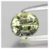 0.41ct VS Oval Natural Yellowish Green Tourmaline