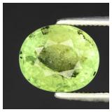 2.34ct 8.7x7.5mm Oval Natural Green Tourmaline - U