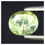 0.56ct 5.5x4.5mm Oval Natural Green Tourmaline - U