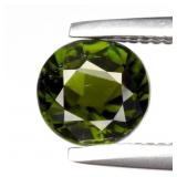 0.48ct 5mm VS Round Natural Green Tourmaline - Unh